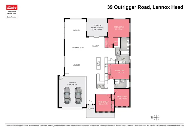 Floorplan of Homely house listing, 39 Outrigger Road, Lennox Head NSW 2478