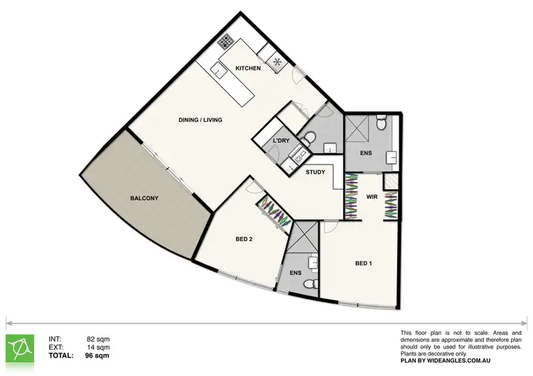 Floorplan of Homely apartment listing, 2903/35 Campbell Street, Bowen Hills QLD 4006