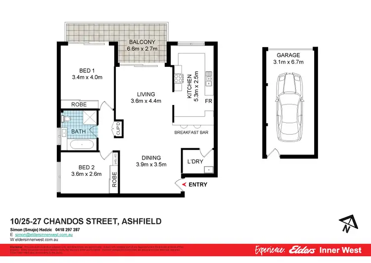 Floorplan of Homely unit listing, 10/25-27 Chandos Street, Ashfield NSW 2131