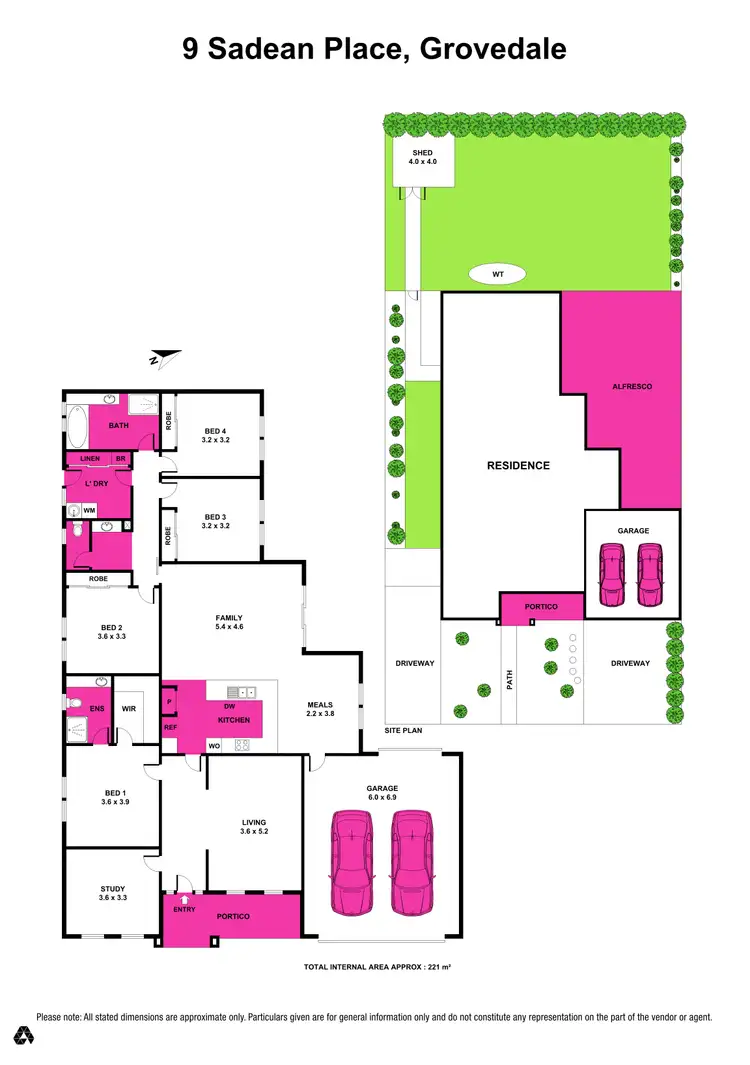 Floorplan of Homely house listing, 9 Sadean Place, Grovedale VIC 3216