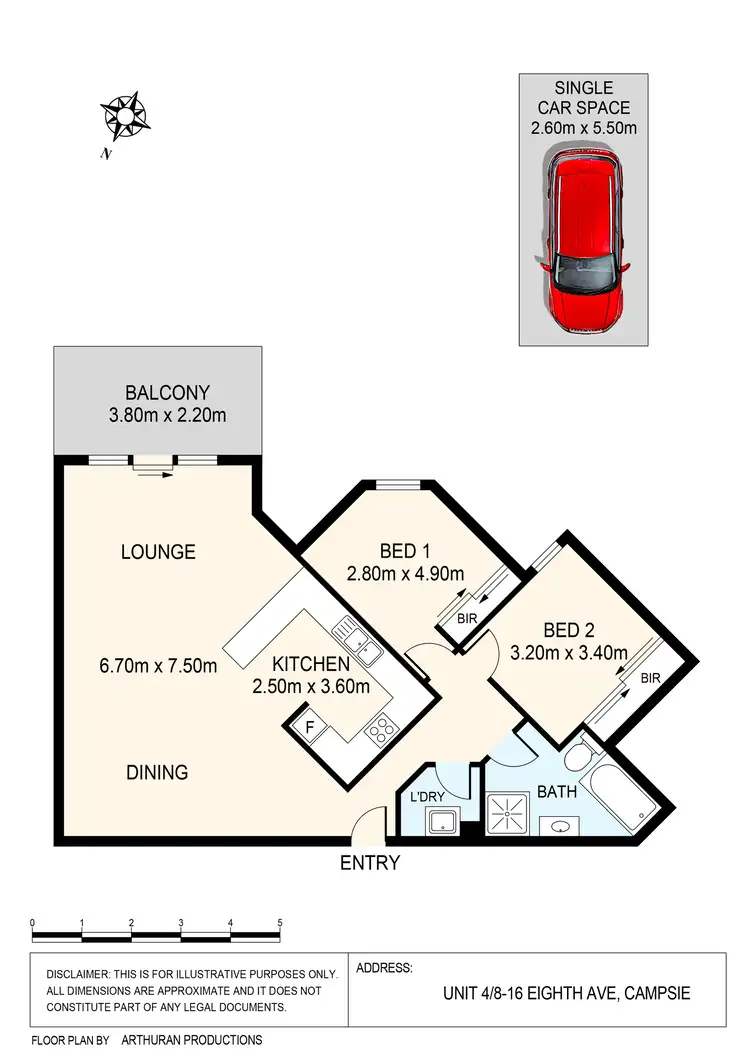 Floorplan of Homely apartment listing, 4/8-16 Eighth Avenue, Campsie NSW 2194