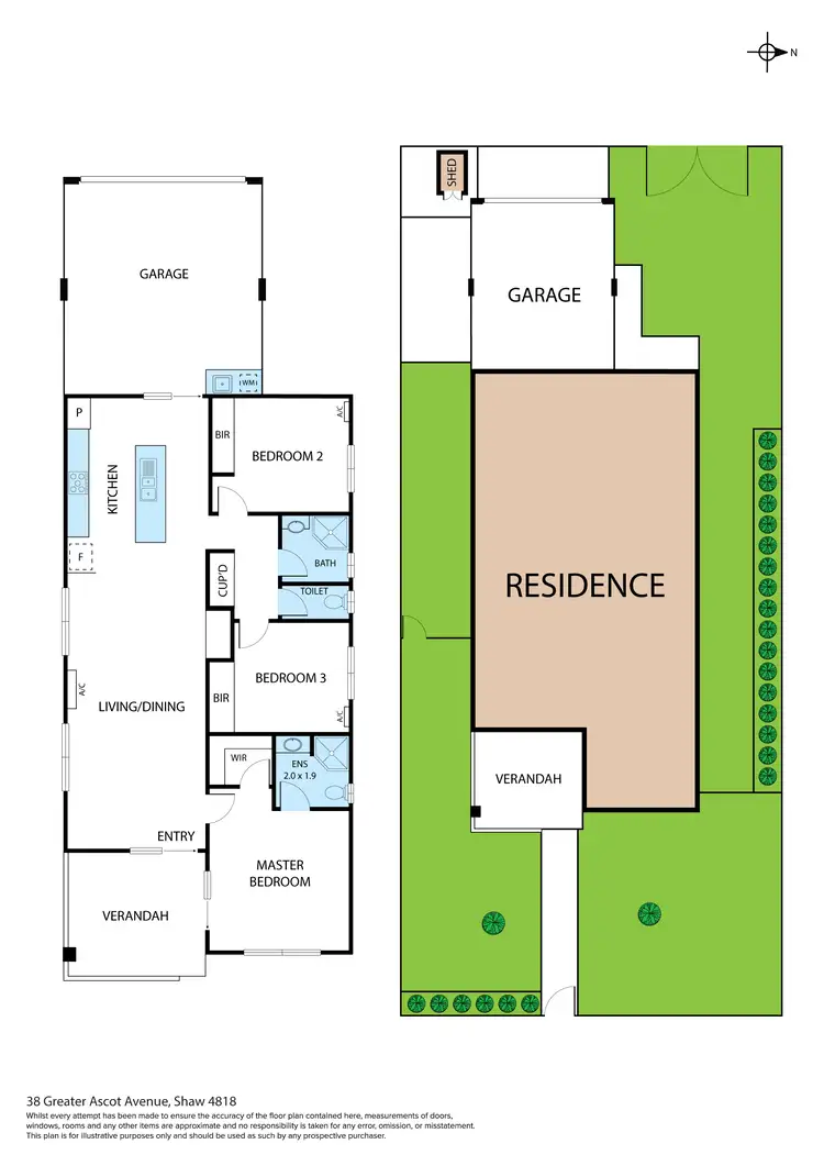 Floorplan of Homely house listing, 38 Greater Ascot Avenue, Shaw QLD 4818
