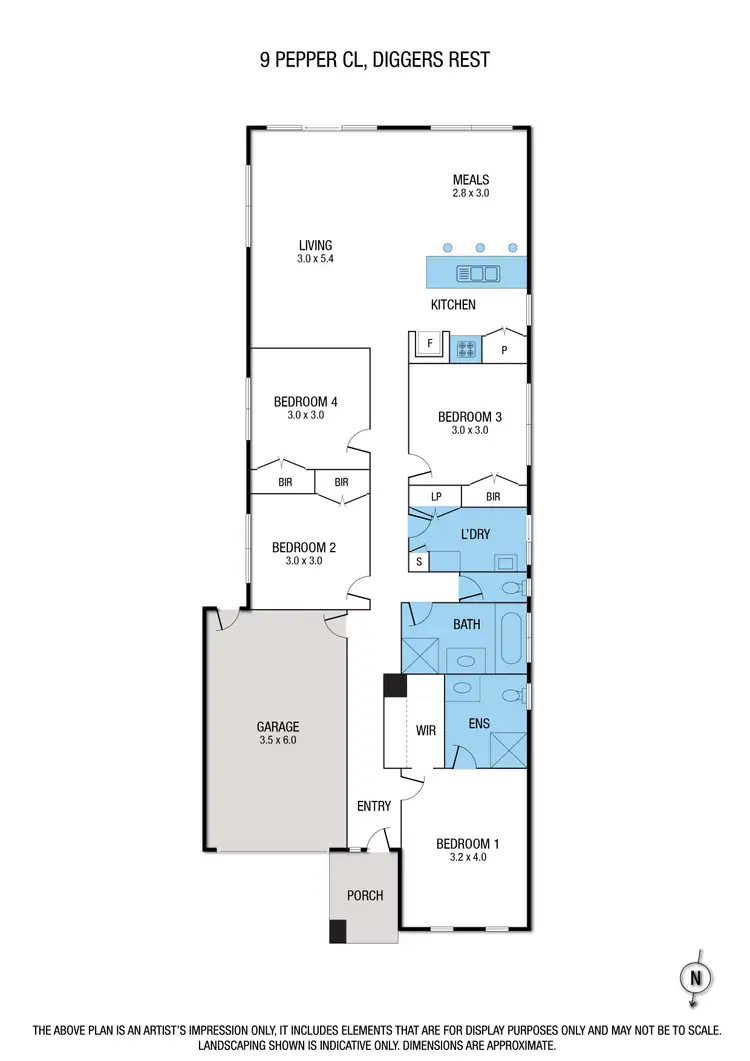 Floorplan of Homely house listing, 9 Pepper Close, Diggers Rest VIC 3427