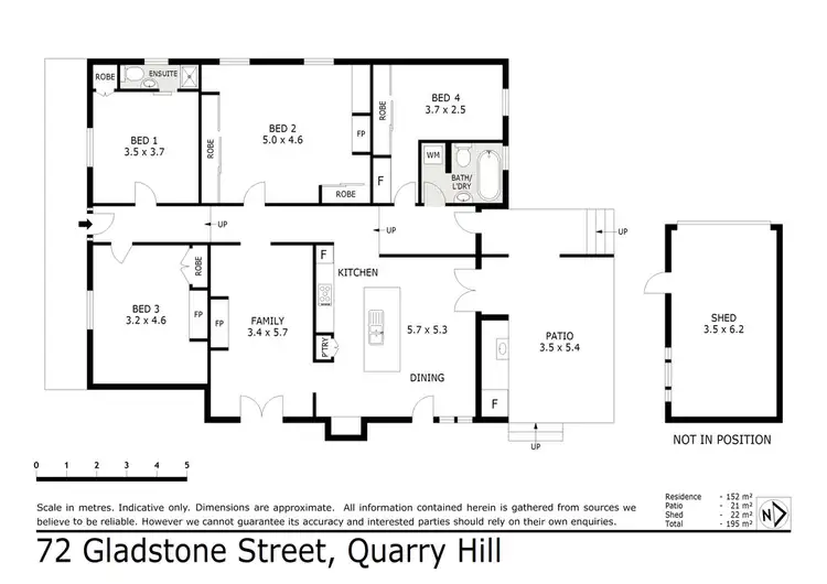 Floorplan of Homely house listing, 72 Gladstone Street, Quarry Hill VIC 3550
