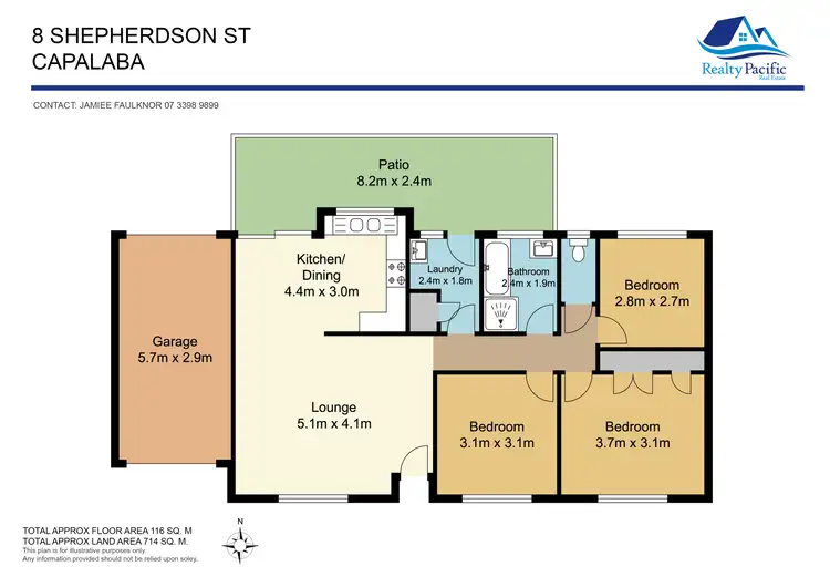 Floorplan of Homely house listing, 8 Shepherdson Street, Capalaba QLD 4157