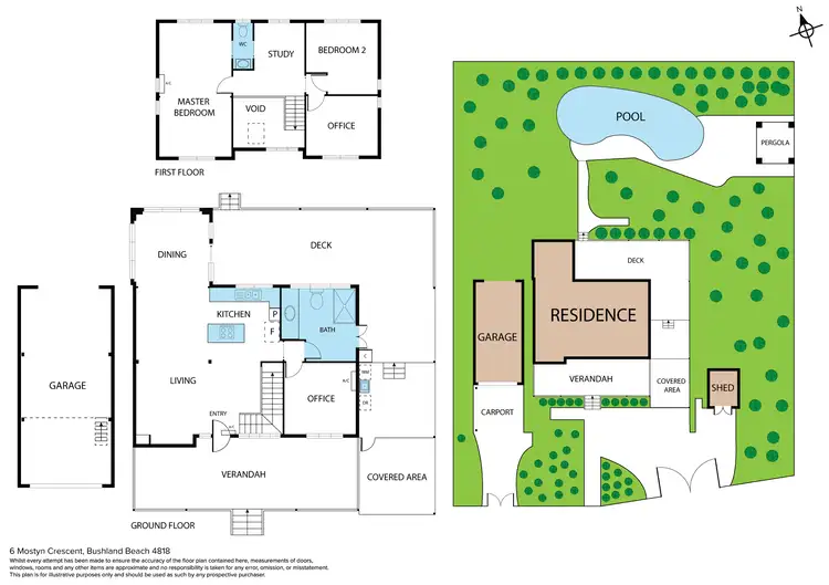 Floorplan of Homely house listing, 6 Mostyn Crescent, Bushland Beach QLD 4818