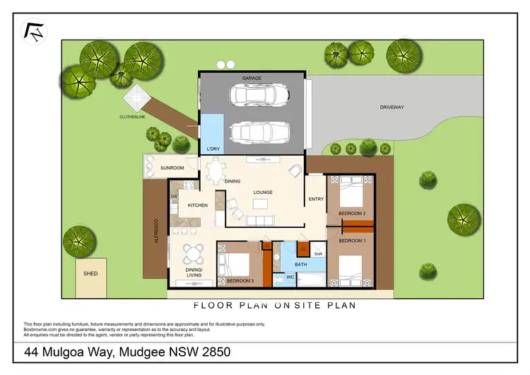 Floorplan of Homely house listing, 44 Mulgoa Way, Mudgee NSW 2850