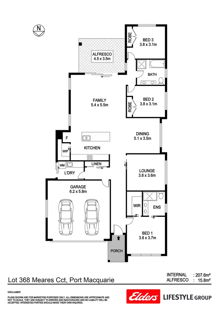 Floorplan of Homely house listing, 12 Meares Circuit, Thrumster NSW 2444