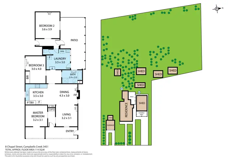 Floorplan of Homely house listing, 8 Chapel Street, Campbells Creek VIC 3451