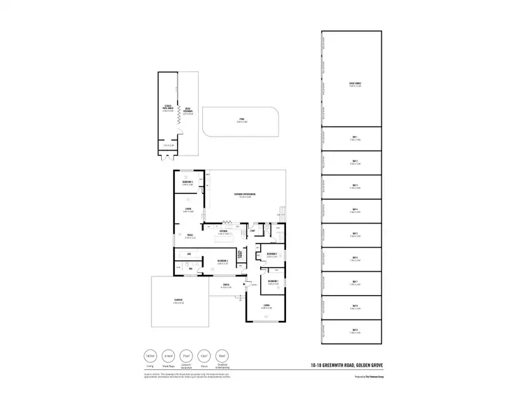 Floorplan of Homely house listing, 10-18 Greenwith Road, Golden Grove SA 5125