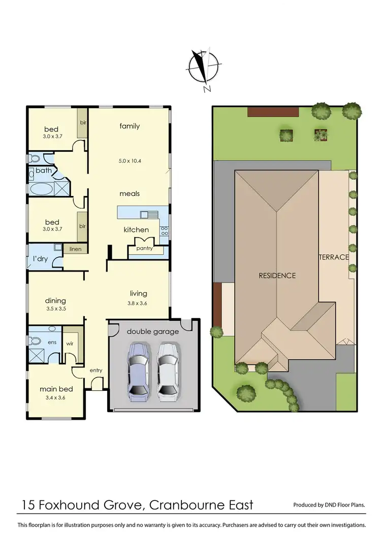Floorplan of Homely house listing, 15 Foxhound Grove, Cranbourne East VIC 3977