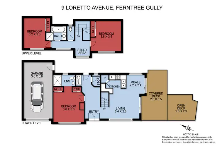 Floorplan of Homely house listing, 9 Loretto Avenue, Ferntree Gully VIC 3156