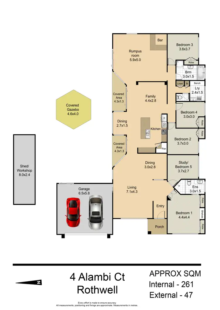 Floorplan of Homely house listing, 4 ALAMBI COURT, Rothwell QLD 4022