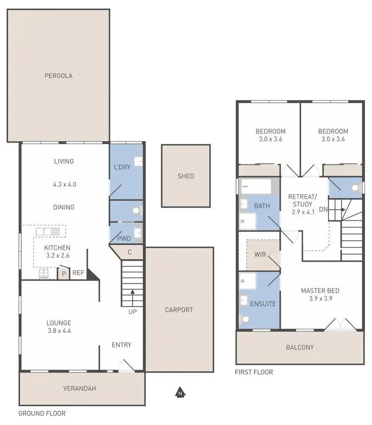 Floorplan of Homely house listing, 16 Spring Circuit, Caroline Springs VIC 3023
