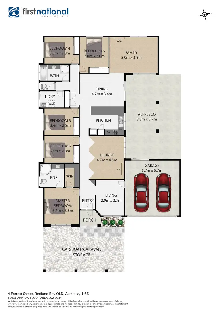 Floorplan of Homely house listing, 4 Forrest Street, Redland Bay QLD 4165