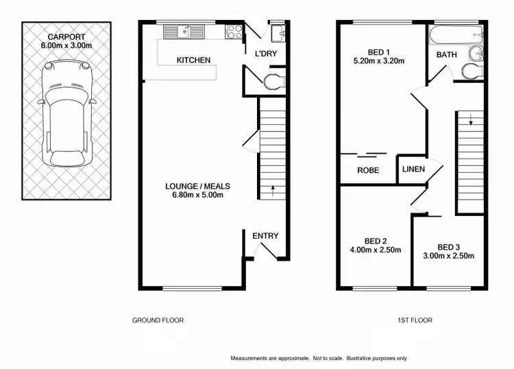 Floorplan of Homely townhouse listing, 10/429 Griffith Road, Lavington NSW 2641