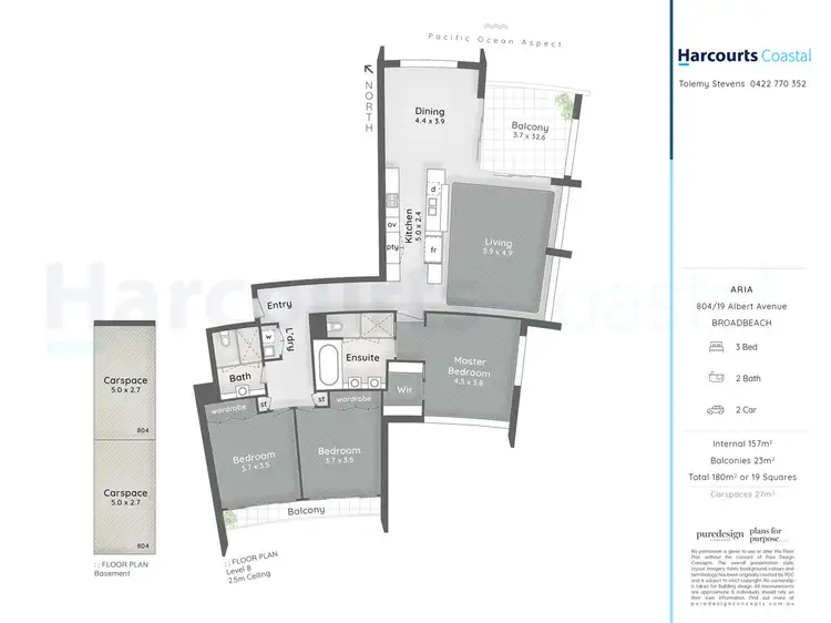 Floorplan of Homely apartment listing, 804/19 Albert Avenue, Broadbeach QLD 4218