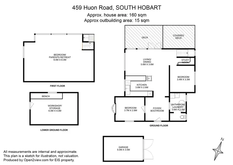 Floorplan of Homely house listing, 459 Huon Road, South Hobart TAS 7004