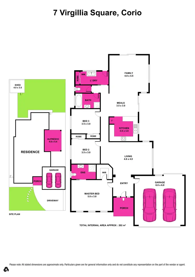 Floorplan of Homely house listing, 7 Virgillia Square, Corio VIC 3214