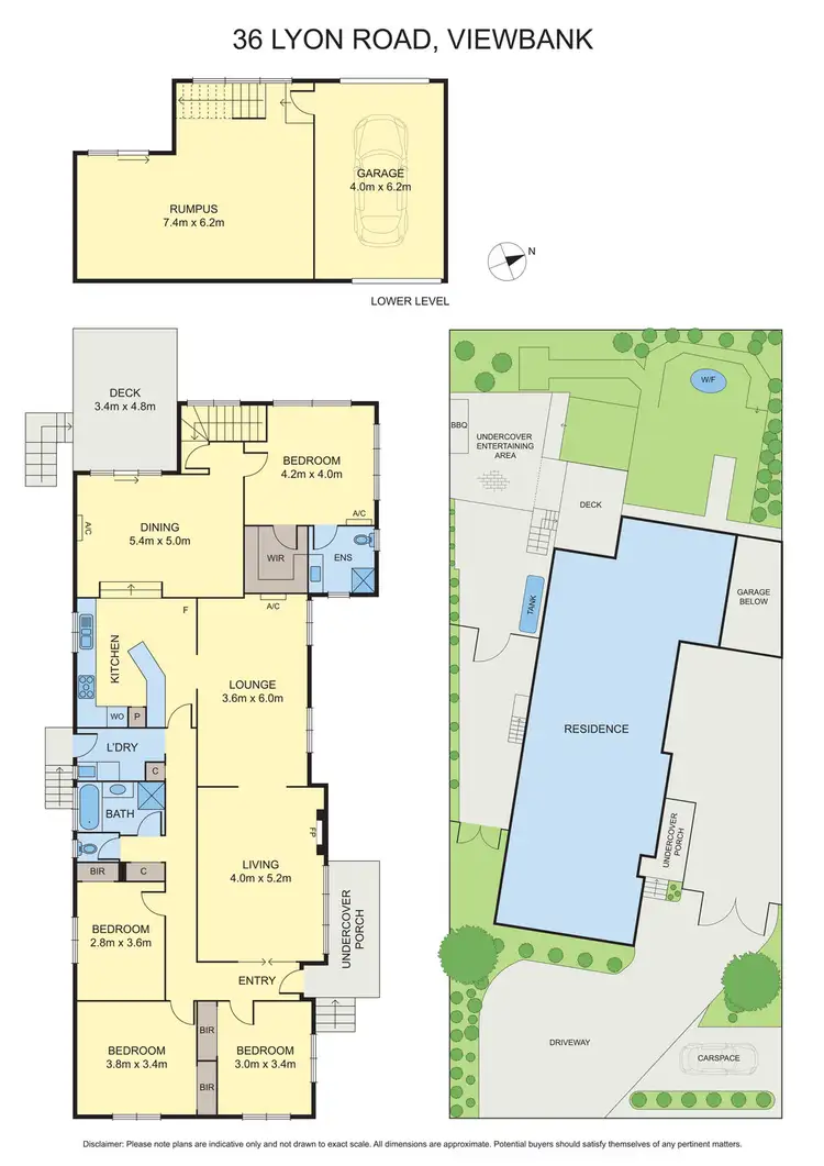 Floorplan of Homely house listing, 36 Lyon Road, Viewbank VIC 3084