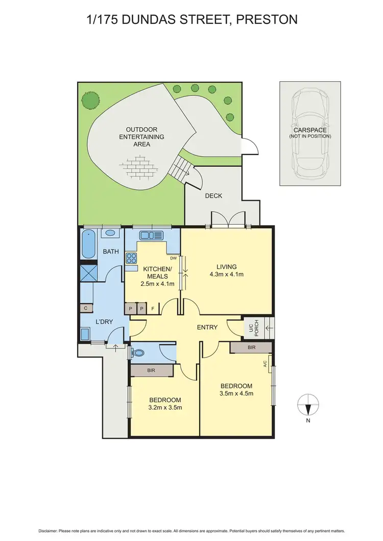 Floorplan of Homely unit listing, 1/175 Dundas Street, Preston VIC 3072