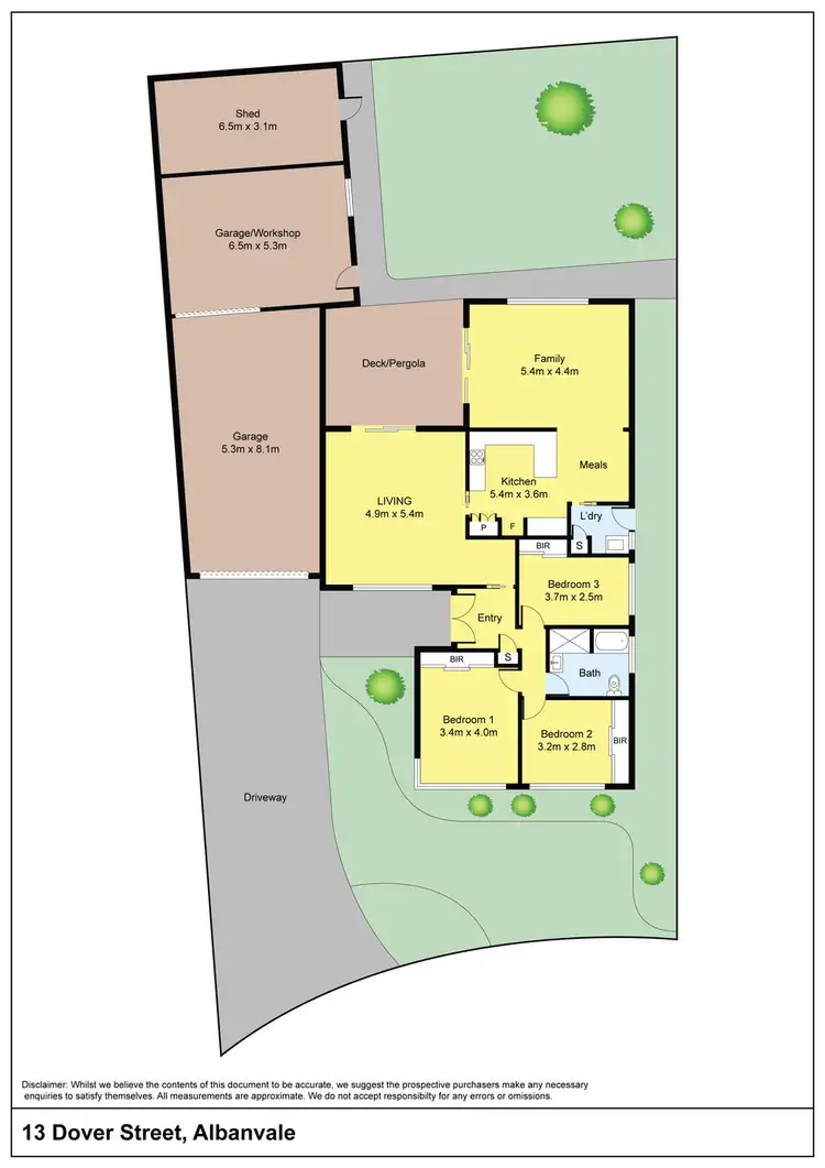 Floorplan of Homely house listing, 13 Dover Street, Albanvale VIC 3021