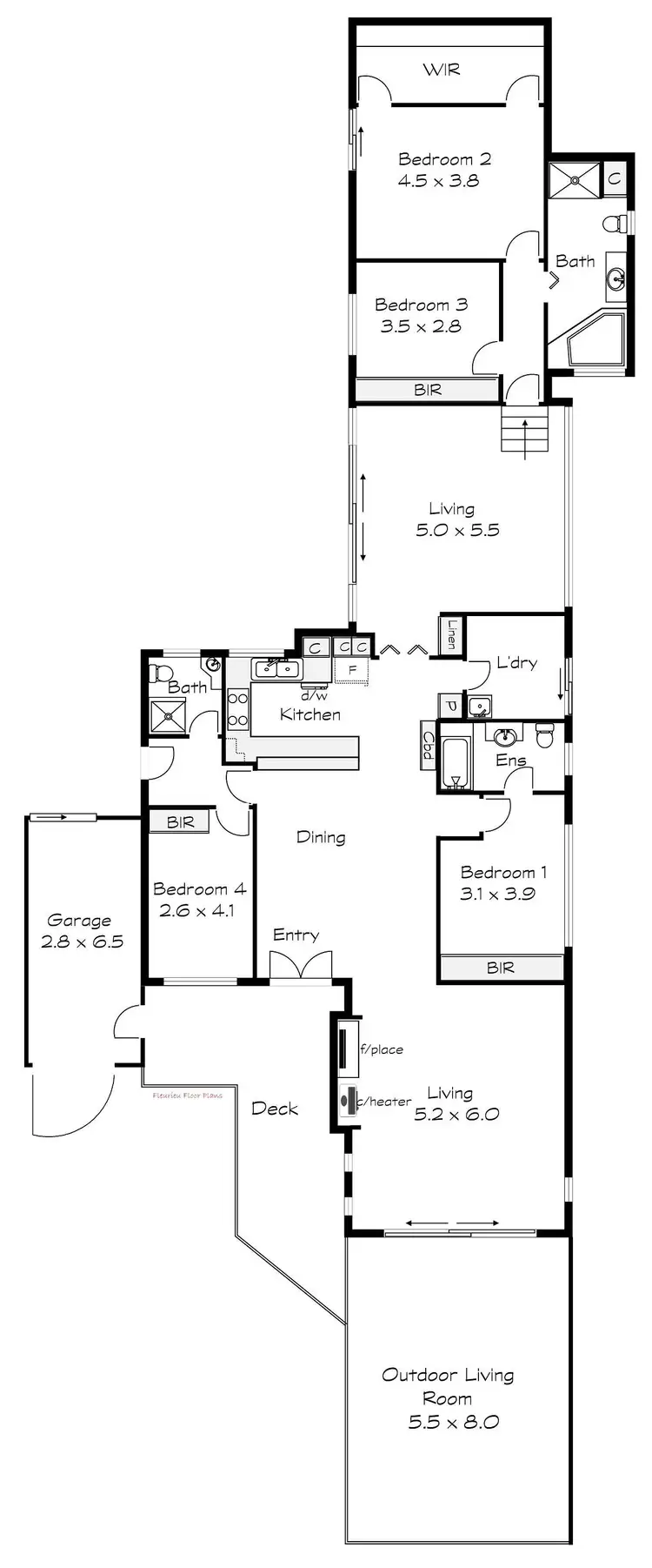 Floorplan of Homely house listing, 1A Riverside Drive, Goolwa South SA 5214