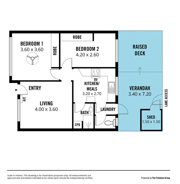 Floorplan of Homely unit listing, 3/20 Almond Grove, Glandore SA 5037