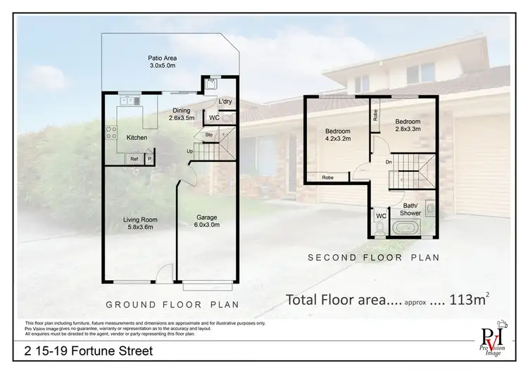 Floorplan of Homely townhouse listing, 2/15-19 Fortune Street, Coomera QLD 4209