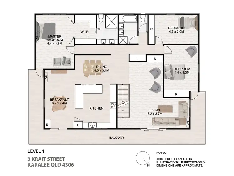 Floorplan of Homely house listing, 3 Krait Street, Karalee QLD 4306
