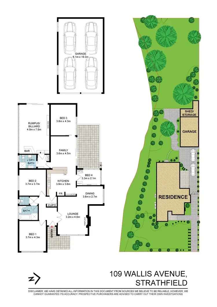 Floorplan of Homely house listing, 109 WALLIS AVENUE, Strathfield NSW 2135