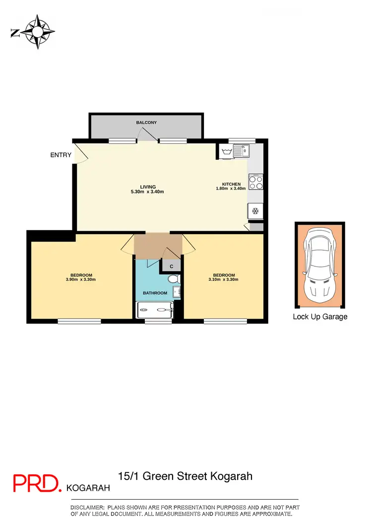 Floorplan of Homely unit listing, 15/1 Green Street, Kogarah NSW 2217