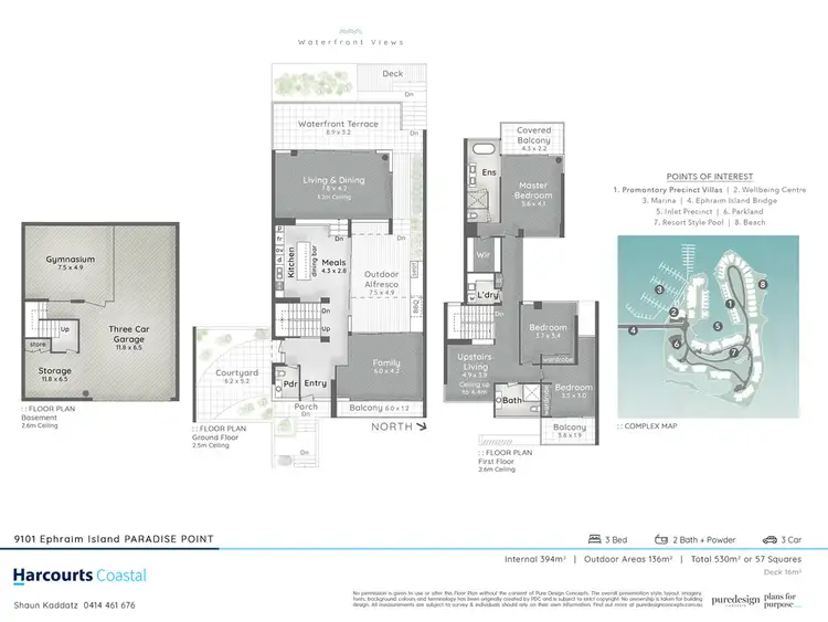 Floorplan of Homely townhouse listing, 9101 Ephraim Island, Paradise Point QLD 4216
