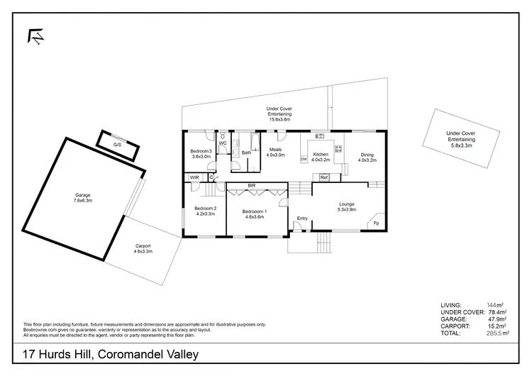 Floorplan of Homely house listing, 17 Hurds Hill Drive, Coromandel Valley SA 5051