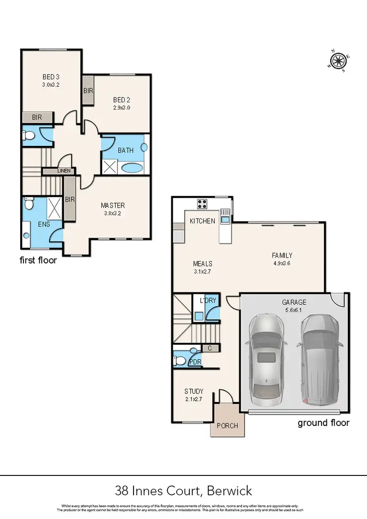 Floorplan of Homely house listing, 38 Innes Court, Berwick VIC 3806