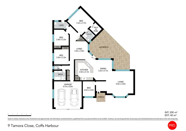 Floorplan of Homely house listing, 9 Tamora Close, Coffs Harbour NSW 2450