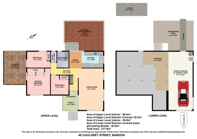 Floorplan of Homely house listing, 40 Couldrey Street, Bardon QLD 4065