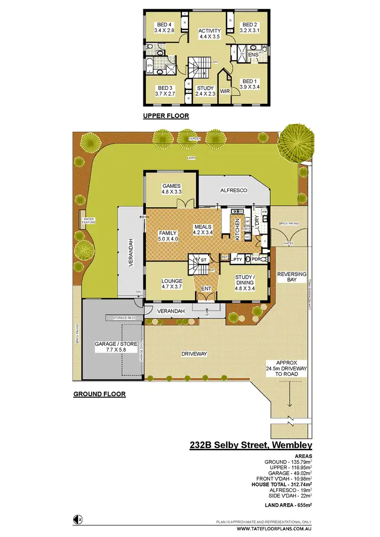 Floorplan of Homely house listing, 232B Selby Street, Wembley WA 6014