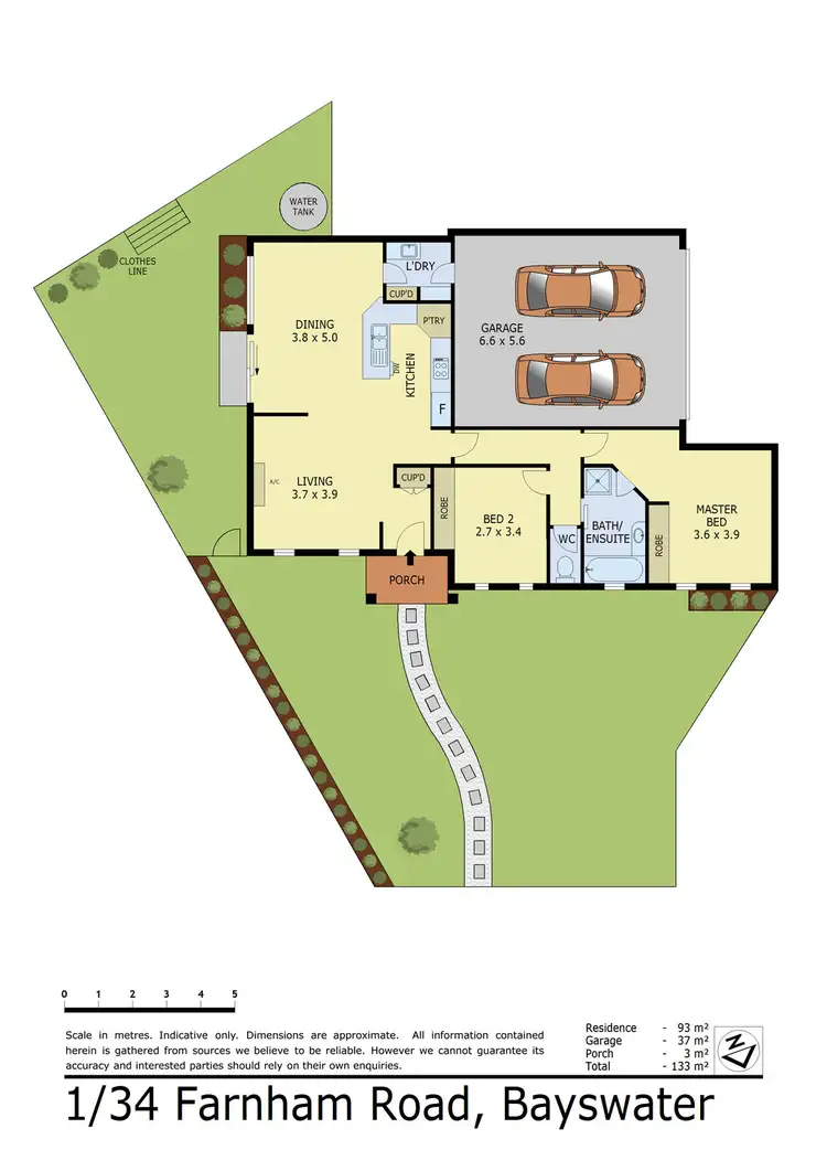 Floorplan of Homely unit listing, 1/34 Farnham Road, Bayswater VIC 3153