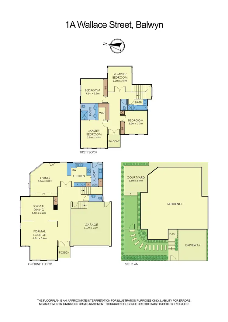 Floorplan of Homely house listing, 1A Wallace Street, Balwyn VIC 3103