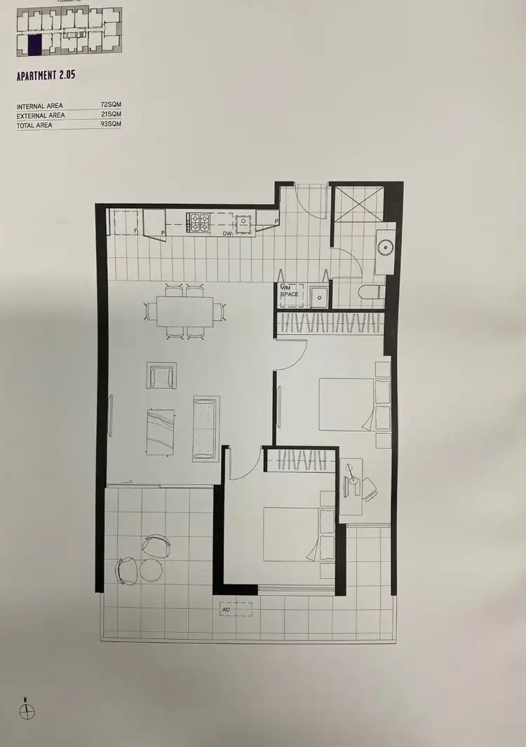 Floorplan of Homely apartment listing, 216/1 Foundry Road, Sunshine VIC 3020