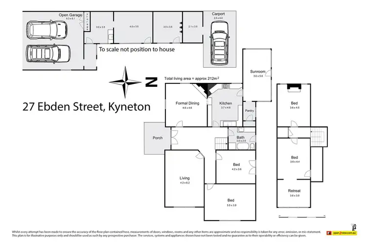 Floorplan of Homely house listing, 27 Ebden Street, Kyneton VIC 3444