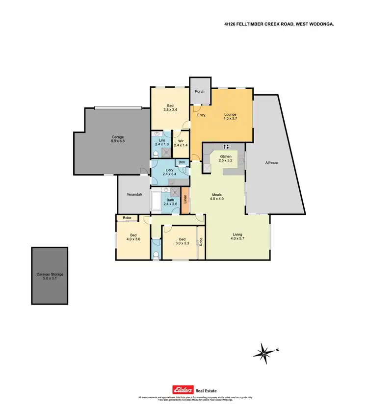 Floorplan of Homely house listing, 4/216 Felltimber Creek Road, Wodonga VIC 3690