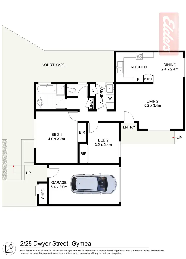 Floorplan of Homely villa listing, 2/28 Dwyer Street, Gymea NSW 2227
