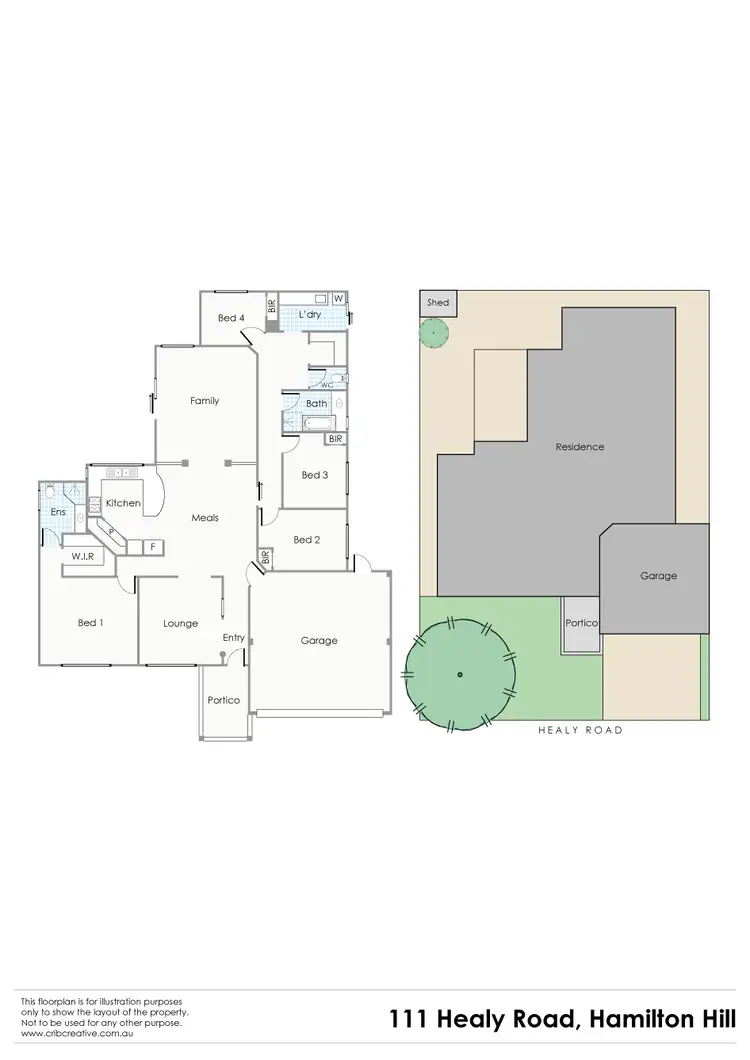 Floorplan of Homely house listing, 111 Healy Rd, Hamilton Hill WA 6163