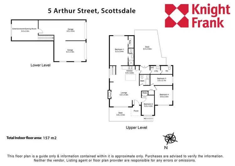 Floorplan of Homely house listing, 5 Arthur Street, Scottsdale TAS 7260