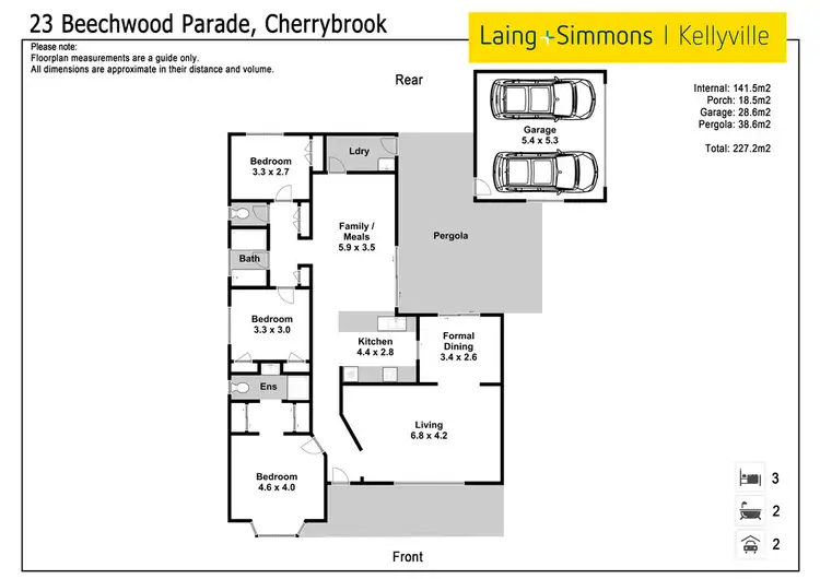 Floorplan of Homely house listing, 23 Beechwood Parade, Cherrybrook NSW 2126