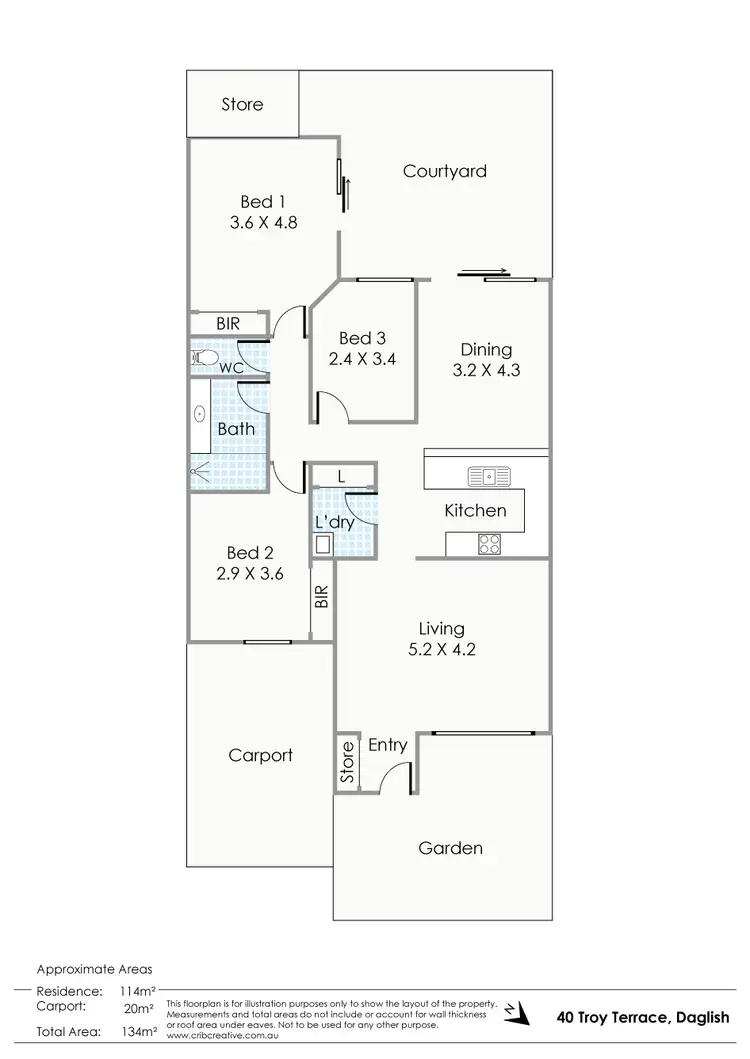 Floorplan of Homely villa listing, 40 Troy Terrace, Daglish WA 6008