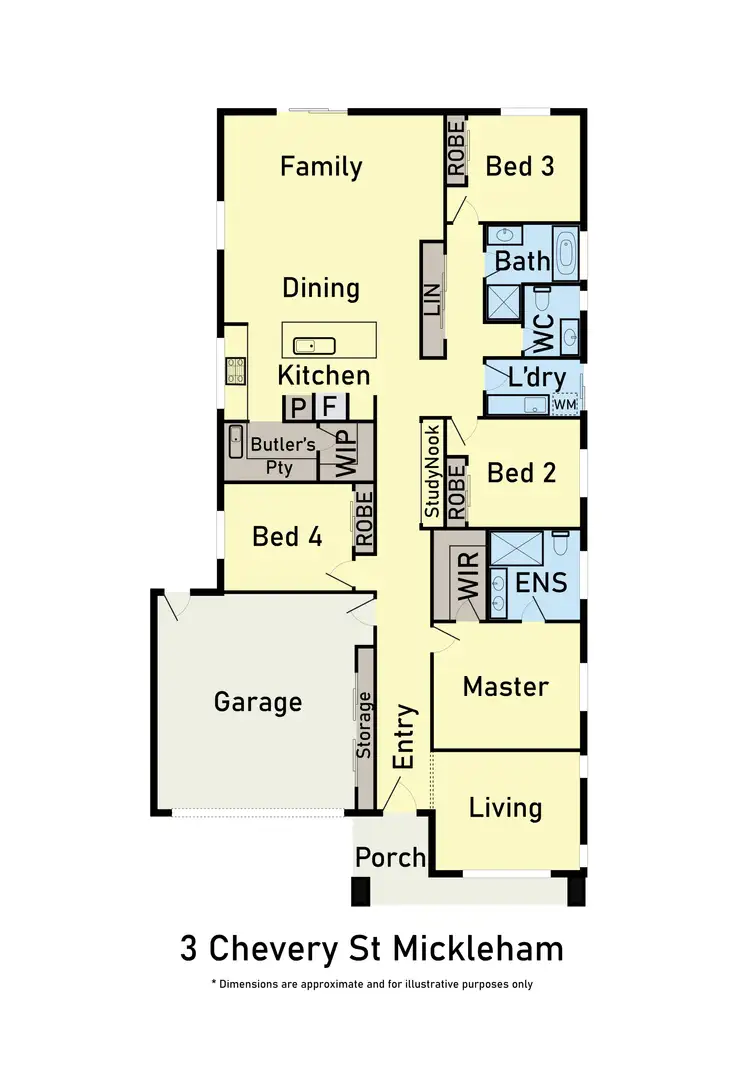 Floorplan of Homely house listing, 3 Chevery Street, Mickleham VIC 3064