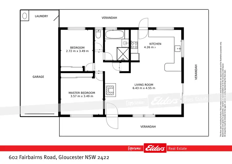 Floorplan of Homely rural property listing, 602 Fairbairns Road, Gloucester NSW 2422